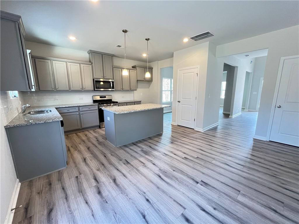 A new-construction kitchen in Clark Lake Village