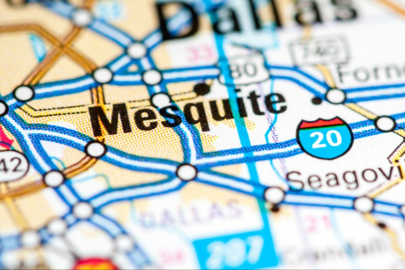 Map of Mesquite TX ©SevenMaps